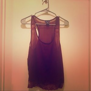 Wet Seal maroon tank